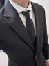 CULTUM【可機洗免熨燙】通勤商務西服套裝男職業(yè)正裝禮服西裝外套 純黑色兩件套 50 A 曬單實拍圖