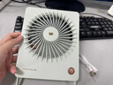 卡蛙桌面電風扇手持小風扇USB充電風扇迷你便攜小電扇臺式風扇輕薄靜音大風量懸壁掛辦公室卡片風扇 曬單實拍圖