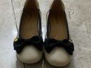 百麗（Belle）七夕禮物媽媽鞋高跟單鞋女商場(chǎng)同真皮淺口單鞋B5T1DCQ4 米白 37 (235mm) 曬單實(shí)拍圖