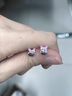 芯奢999足銀小兔子耳釘女士養(yǎng)耳洞女生甜美可愛小巧動物耳環(huán)耳飾純銀 小兔子耳釘一對通體足銀 曬單實拍圖