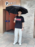 颯望德國全自動雨傘加固加厚加大暴雨專用男士反向折疊車載晴雨兩用女 星空黑【科技手柄+安全天使環(huán)】 曬單實拍圖