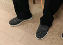 加寬舒適健步鞋女鞋糖足鞋防滑康復鞋男鞋一腳蹬老人鞋包頭半拖鞋 XE-801黑灰 44 曬單實拍圖