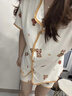 貓人冰絲睡衣女士帶胸墊夏季薄款短袖套裝2026年新款女生可外穿家居服 2-條紋熊貓【冰絲清涼一夏】 L 【建議體重95-115斤】 曬單實(shí)拍圖