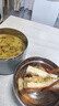 美廚（maxcook）304不銹鋼泡面碗 15cm塑鋼多用快餐杯學(xué)生飯盒 北歐藍(lán)MCFT192 曬單實拍圖