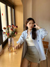 FSHE灰色運動短裙女夏2025新款防走光高腰半身裙小個子衛(wèi)裙子a字裙褲 灰色 S 建議80-97斤 曬單實拍圖