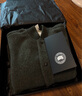加拿大鵝（Canada Goose）【新品】Hudson男士黑標(biāo)抓絨飛行員夾克 大鵝外套 7221MB 9663 深灰綠 XL 曬單實(shí)拍圖