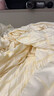 蒙瑪特韓版公主風(fēng)泡泡紗床上四件套全棉100純棉床單床裙被套宿舍三件套 泡泡紗純色花邊-奶黃 2.0m床單四件套被套200*230 曬單實(shí)拍圖