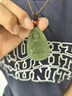 凈心石【七夕情人節(jié)禮物】和田玉觀音吊墜男款觀世音菩薩玉牌淺青玉款 曬單實拍圖
