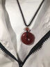 石傳百世紅瑪瑙平安扣吊墜男女款水晶瑪瑙情侶項(xiàng)鏈本命年生日禮物 曬單實(shí)拍圖