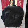 雅悅（YAYUE）雙肩包女大容量網(wǎng)紅韓版學(xué)院風(fēng)小清新背包女士軟皮媽咪包2024定制 黑色-單包 曬單實(shí)拍圖