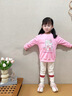 班納班納女童衛(wèi)衣秋季2025新款兒童秋裝薄款上衣女孩春秋款大童衣服 N小白兔粉+貍花貓米白 130 曬單實(shí)拍圖