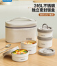 樂(lè )扣樂(lè )扣飯盒上班族帶飯餐盒316不銹鋼碗帶蓋便攜便當盒食堂打飯單層湯盒 曬單實(shí)拍圖