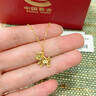 中國黃金（CHINA GOLD）黃金項鏈足金福字招財馬項鏈馬上有錢送女友老婆生日七夕禮物 生肖馬項鏈 曬單實拍圖