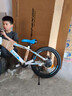 鳳凰（Phoenix）兒童自行車山地車男女學(xué)生腳踏車6-15歲童車 霸道 白藍(lán)色 20寸 曬單實(shí)拍圖