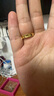 周六福（ZLF）  黃金戒指女款足金5G金蜂巢亮片指環(huán)光芒 計價T 17號 - 4.45g 曬單實拍圖