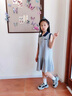 WVD女童洋裝2025新款大童公主裙夏季超好看薄款夏天dresses 灰色:2557款POIO領(lǐng)百褶連衣裙 120 cm:建議身高115cm左右 曬單實拍圖