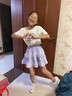 優(yōu)優(yōu)1點(diǎn)（Yoyo one）女童半身裙夏季韓版蛋糕裙兒童2025新款短裙大童夏季女孩蓬蓬裙子 紫色 120 120cm 曬單實(shí)拍圖