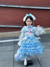 G.DUCKKIDS童裝洛麗塔公主裙女童連衣裙春秋季新款玉桂狗萬圣節(jié)服裝蓬蓬裙女 裙子+打底襯衣 130尺碼7~8歲【120-130cm】 曬單實拍圖