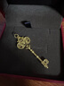 航民首飾黃金吊墜足金999古法花絲鑰匙項墜女 XYG1745 工費290元/件 6.25g 曬單實(shí)拍圖