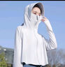 蕉下森林upf50+女冰絲2025夏季新款透氣斗篷式防曬衣服 淺灰色-斗 淺灰色黑膠帽檐-斗篷款 均碼 [80-150斤] 曬單實(shí)拍圖