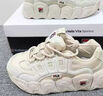 FILA 斐樂官方男鞋面包可頌鞋復(fù)古時(shí)尚老爹鞋舒適輕便休閑運(yùn)動(dòng)鞋 燕麥色-OM 41 曬單實(shí)拍圖
