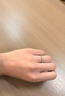 中國黃金（CHINA GOLD）S925銀碎碎冰戒指男女款滿天星銀情侶對戒節(jié)日520禮物送愛人女友 滿天星情侶戒指+【玫瑰禮盒】 曬單實拍圖