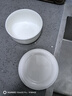 國(guó)玥純白骨瓷蒸蛋碗家用陶瓷釉下彩蛋羹碗帶蓋上班飯盒保溫蒸飯碗蓋碗 純白5英寸帶蓋蒸蛋碗1個(gè) 曬單實(shí)拍圖