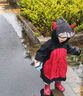 HIPPO CANDY小惡魔兒童雨衣男童女童帶書包位幼兒園小學男孩寶寶怪獸親子雨披 惡魔 S 1件 曬單實拍圖