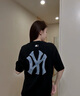 美職棒（MLB）官方旗艦 男女情侶裝短袖25夏季新款上衣后背仿牛仔老花半袖服T恤 紐約洋基隊(duì)0953/黑色 M 170/92A 曬單實(shí)拍圖