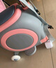 小傘 電動(dòng)車(chē)兒童座椅前置 嬰幼兒電瓶車(chē)兒童安全座椅小孩寶寶前置坐椅 粉色+護(hù)欄款（帶紅色坐墊） 【適合座椅前距離29厘米使用】 曬單實(shí)拍圖