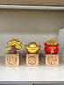 冠珺號新中式招財進(jìn)寶擺件入戶(hù)玄關(guān)客廳電視柜辦公室家居裝飾品開(kāi)業(yè)禮物 多財多福三件套【大號金色】 曬單實(shí)拍圖