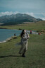 BGUG純棉麻圍巾女超大秋冬保暖純色長(cháng)款 旅拍春夏季遮陽(yáng)空調披肩男女 淺灰色 肌理棉麻 曬單實(shí)拍圖