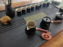 陶毓天然石材烏金石茶盤茶具套裝家用燒水電茶爐簡約輕奢一體石頭茶臺 06窗格70*40*3CM全太太電器套裝 曬單實拍圖