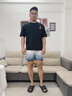 酷破者（Copozz）泳褲男士游泳裝備全套成人泳衣泳鏡泳帽三件套平角雙層泡溫泉套裝 升級(jí)漸變紫雙層口袋款 M 建議體重80100斤 曬單實(shí)拍圖