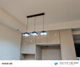 蒂凡尼亞中古風三頭餐廳吊燈全光譜護眼胡桃木紋蛋殼吊燈侘寂風吧臺燈 M6709-3頭直盤三色LED-胡桃木色 曬單實拍圖