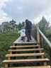 嘟嘟家兒童純棉工裝褲秋裝寶寶長(zhǎng)褲潮女童休閑褲男童褲子撞色 紫色 110 曬單實(shí)拍圖