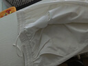 森馬（Semir）休閑褲女時(shí)尚打褶闊腿褲2025夏季氣質(zhì)格子肌理彎刀褲107425127002 曬單實(shí)拍圖