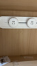 施耐德電氣明裝軌道插座 可移動墻壁式插座壁掛式插座 免開槽 50厘米+3個五孔分控適配器開關月影白 二代善弈 曬單實拍圖