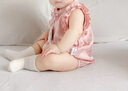 哈羅小黃鴨（G.DUCKKIDS）夏季嬰兒衣服薄款女寶寶滿月百天周歲禮服中式無袖包屁衣旗袍哈衣 粉色 66cm 曬單實(shí)拍圖