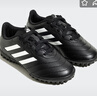 adidas阿迪達斯春秋款男小大童兒童硬人造偏硬草場(chǎng)運動(dòng)足球鞋HP3061黑 曬單實(shí)拍圖