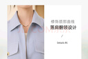 初申春秋短外套女時(shí)尚落肩翻領(lǐng)氣質(zhì)短款小個(gè)子通勤休閑外套S51D041 曬單實(shí)拍圖