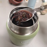 膳魔師（THERMOS）兒童復古316L不銹鋼寬口保溫燜燒杯燜燒罐帶飯帶餐勺帶提手TCFF 曬單實拍圖