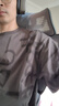 gxg.jeans男裝涂鴉字母滿印時尚圓領(lǐng)短袖T恤男25夏新品 深灰色 170/M 曬單實拍圖