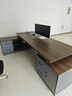 中偉（ZHONGWEI）簡(jiǎn)約老板桌辦公桌經(jīng)理桌辦公室單人大班臺電腦桌2.6米雙柜款 曬單實(shí)拍圖