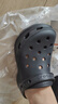 卡駱馳（crocs）小鯨魚檀健次同款洞洞鞋女鞋涼鞋拖鞋厚底涼拖 206302-001 W6 曬單實(shí)拍圖