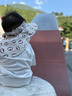 kocotreekk樹兒童帽子防紫外線空頂帽男女孩嬰童防曬大帽檐夏天遮陽帽咖M 曬單實拍圖