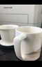 兮元記羊脂玉茶杯陶瓷茶水分離杯辦公室?guī)w過濾泡茶馬克杯德化白瓷杯子 羊脂玉瓷墨山將軍杯-簡裝 曬單實拍圖