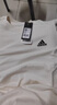 adidas情侶休閑純棉上衣圓領(lǐng)短袖T恤男女夏季阿迪達(dá)斯官方輕運動 米白 2XL 曬單實拍圖