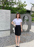 伊婭莎職業(yè)半身裙女夏季西裝包臀裙氣質(zhì)a字短裙女士工作裙高腰一步西裙 22038黑色短款【松緊腰/后開(kāi)叉】 M 推薦90-100斤 曬單實(shí)拍圖