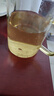 美杜（Meidu） 玻璃茶水分離杯過(guò)濾花茶杯耐熱玻璃三件套水杯子泡茶杯辦公室 觀山茶杯竹蓋【500ml】 500ml 曬單實(shí)拍圖